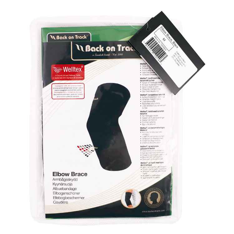 Picture of BACK ON TRACK HUMAN ELBOW BRACE BLACK - Medium