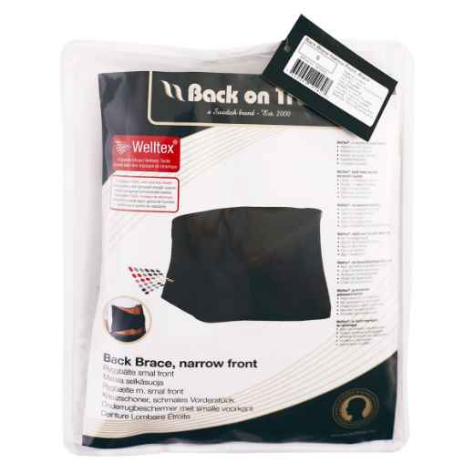 Picture of BACK ON TRACK HUMAN BACK BRACE NARROW FRONT BLACK - Small