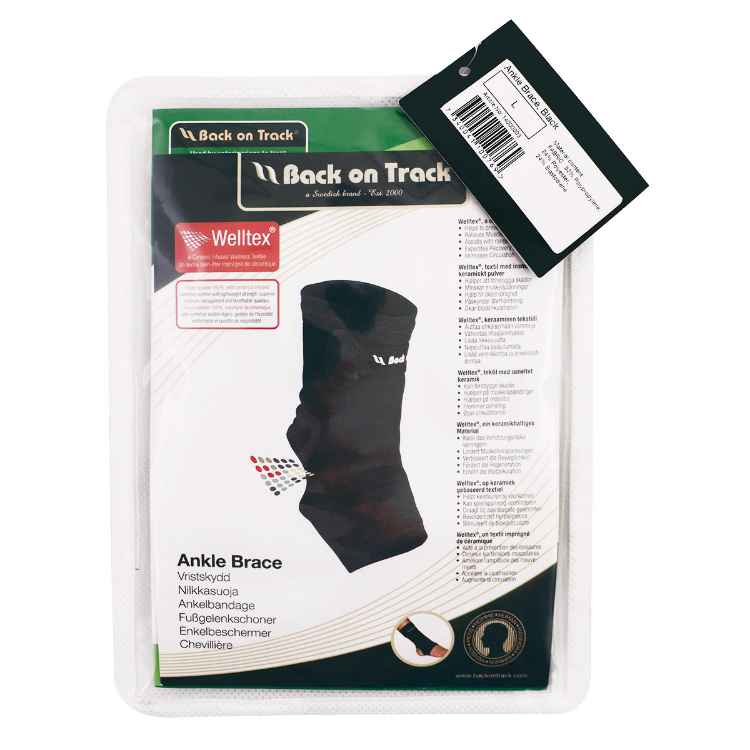 Picture of BACK ON TRACK HUMAN ANKLE BRACE BLACK - Large