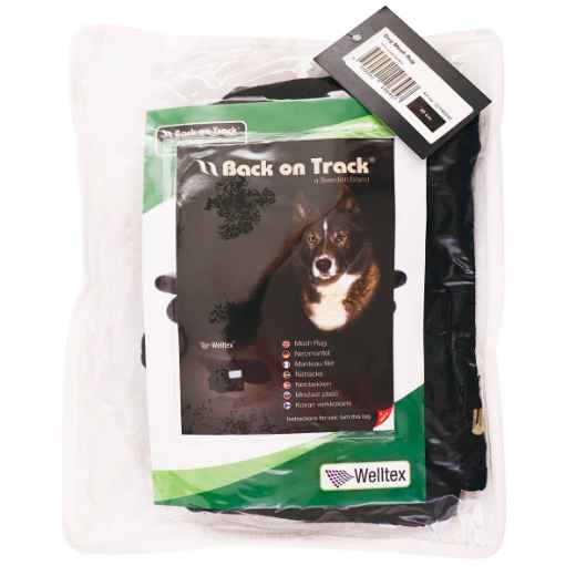 Picture of BACK ON TRACK DOG MESH RUG Black - 40cm