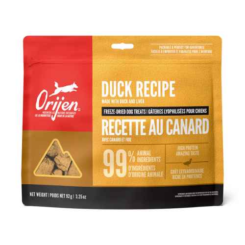 Picture of TREAT CANINE ORIJEN FREEZE DRIED Duck - 92g/3.25oz