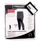 Picture of BACK ON TRACK HUMAN LONG JOHNS WOMEN BLACK - Medium