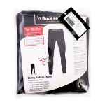 Picture of BACK ON TRACK HUMAN LONG JOHNS MAN Black - X Large