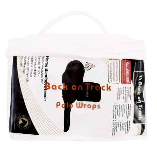 Picture of BACK ON TRACK EQUINE FLEECE POLO WRAPS WHITE 280cm - Pair