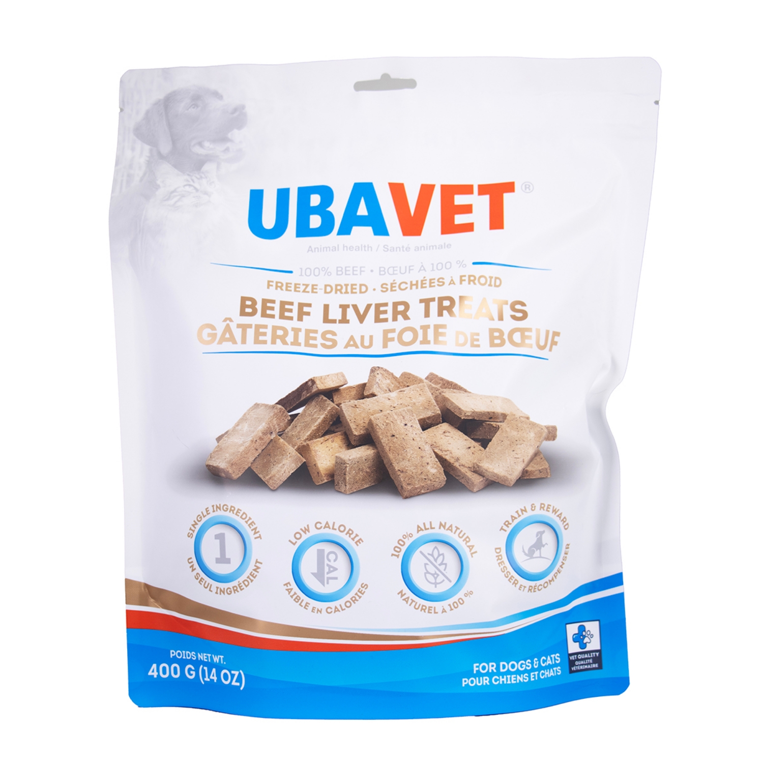Picture of UBAVET Freeze Dried Liver Dog Treats - 400gm