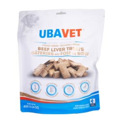 Picture of UBAVET Freeze Dried Liver Dog Treats - 400gm