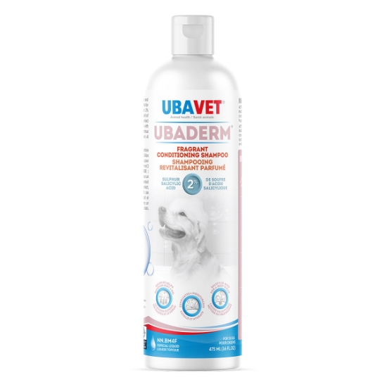 Picture of UBAVET UBADERM 2% SULPHUR 2% SALICYLIC ACID SHAMPOO - 475ml