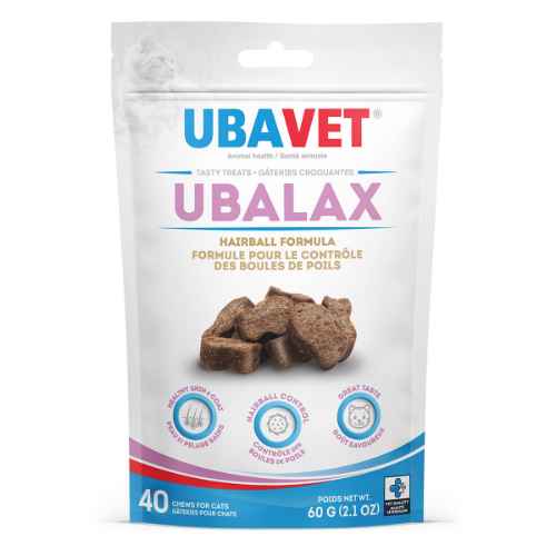 Picture of UBAVET UBALAX HAIRBALL FORMULA FLAVORED CHEW - 40's