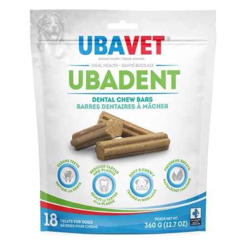 Picture of UBAVET UBADENT DENTAL CHEW BARS - 18's