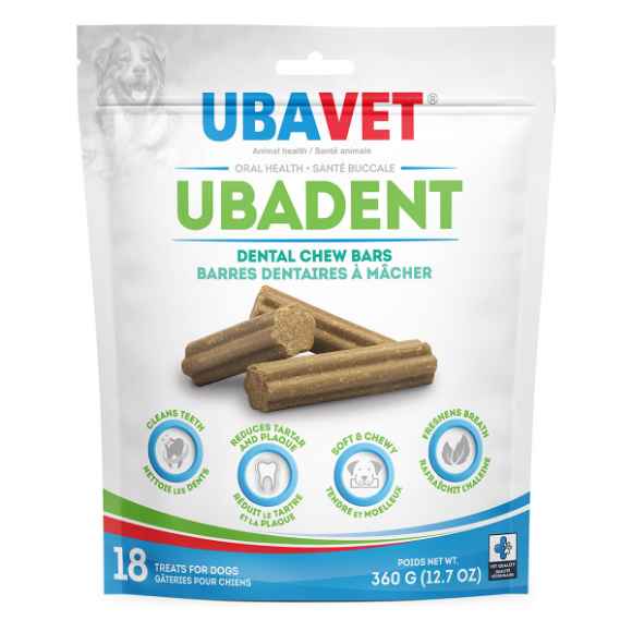 Picture of UBAVET UBADENT DENTAL CHEW BARS - 18's