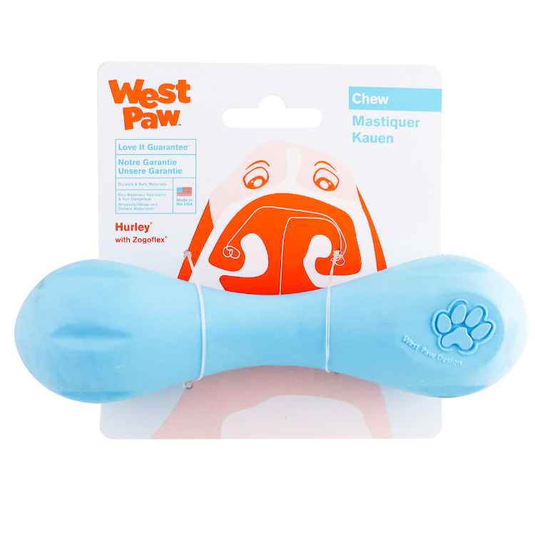 Picture of TOY DOG ZOGOFLEX Hurley Bone Small - Aqua Blue