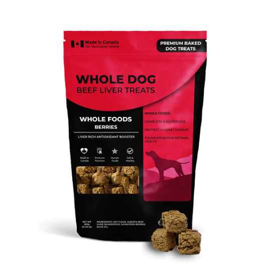 Picture of TREAT CANINE WHOLE DOG Beef Liver Snaps Whole Food Berries - 13.4oz / 380g