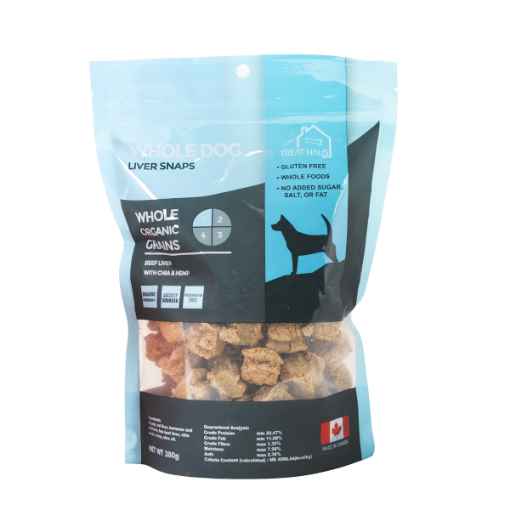 Picture of TREAT CANINE WHOLE DOG Beef Liver Snaps Whole Organic Grains - 13.4oz / 380g