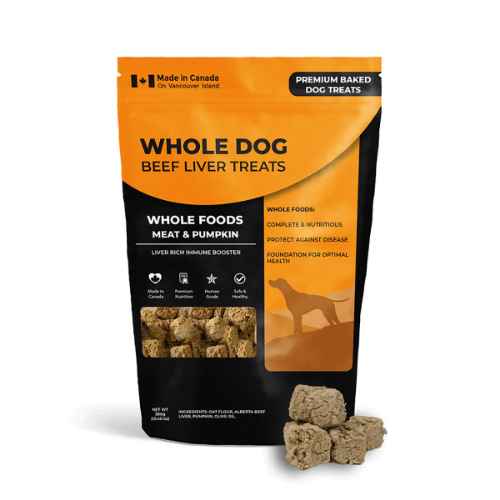 Picture of TREAT CANINE WHOLE DOG Beef Liver Snaps Whole Food Meat&Pumpkin - 13.4oz / 380g