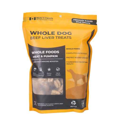 Picture of TREAT CANINE WHOLE DOG Beef Liver Snaps Whole Food Meat&Pumpkin - 13.4oz / 380g