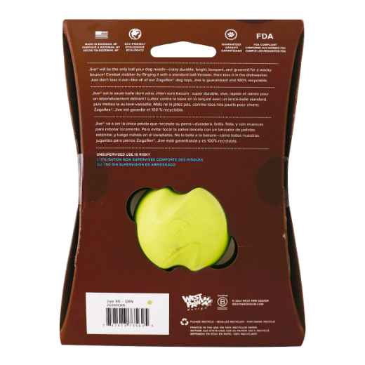 Picture of TOY DOG ZOGOFLEX Jive Ball Mini - Granny Smith