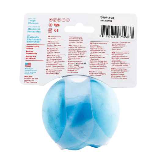 Picture of TOY DOG ZOGOFLEX Jive Ball Large - Aqua Blue