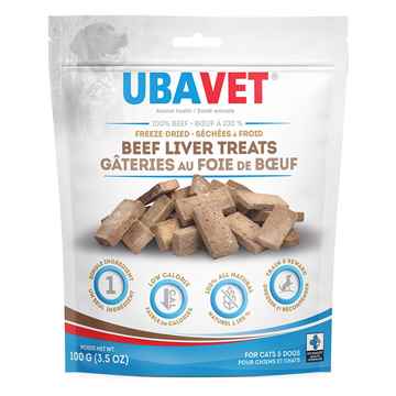 Picture of UBAVET FREEZE DRIED BEEF LIVER TREATS - 100gm