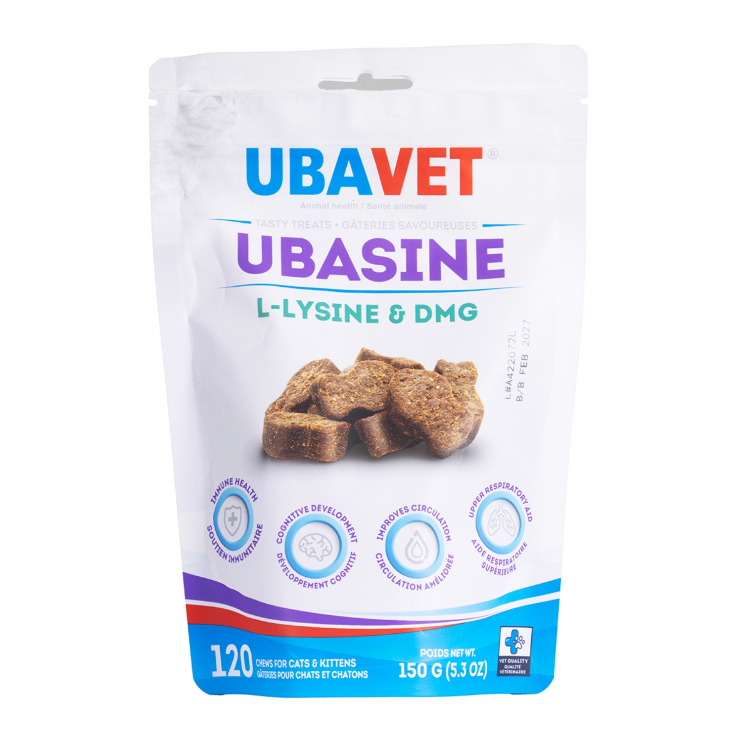 Picture of UBAVET UBASINE L-LYSINE & DMG SOFT CHEWS - 120s