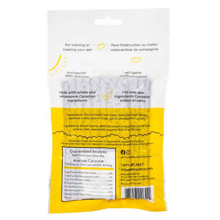 Picture of TREAT CANINE TILTED BARN Canadian Beef - 100g