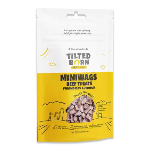 Picture of TREAT CANINE TILTED BARN Canadian Beef Miniwags - 100g