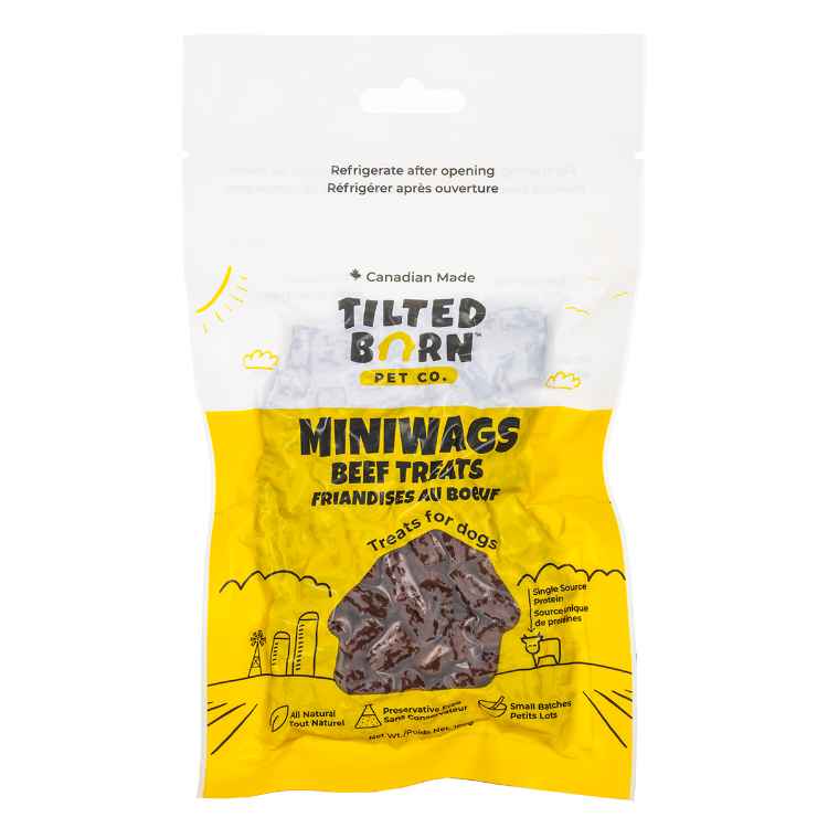 Picture of TREAT CANINE TILTED BARN Canadian Beef Miniwags - 100g
