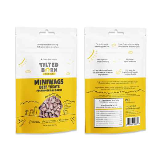 Picture of TREAT CANINE TILTED BARN Canadian Beef Miniwags - 100g