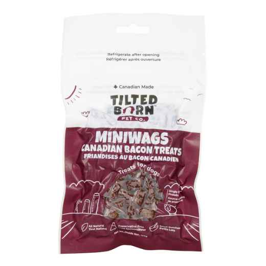 Picture of TREAT CANINE TILTED BARN Canadian Bacon Miniwags - 100g