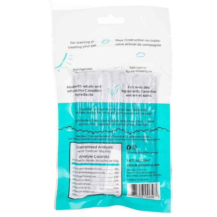 Picture of TREAT CANINE TILTED BARN Canadian Lamb - 100g