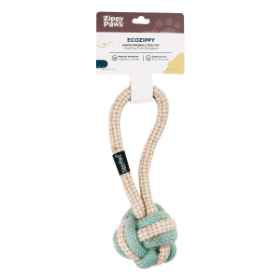 Show details for TOY DOG ZIPPYPAWS ecoZIPPY - Cotton and Jute Ball Picture of TOY DOG ZIPPYPAWS ecoZIPPY - Cotton and Jute Ball