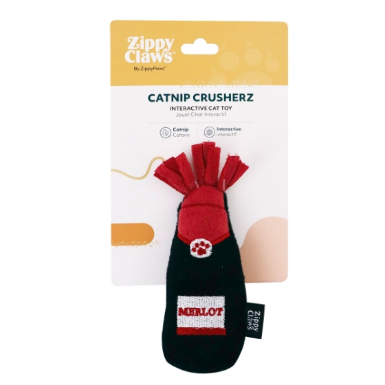 Picture of TOY CAT ZIPPY CLAWS Catnip Crusherz - Merlot