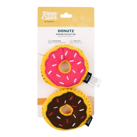 Picture of TOY CAT ZIPPYCLAWS Donutz - 2pk