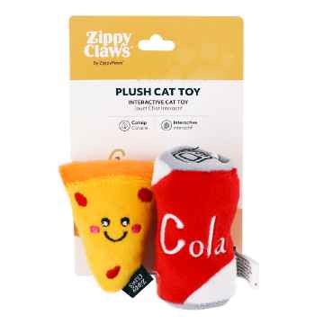 Picture of TOY CAT ZIPPY CLAWS NomNomz - Pizza and Cola