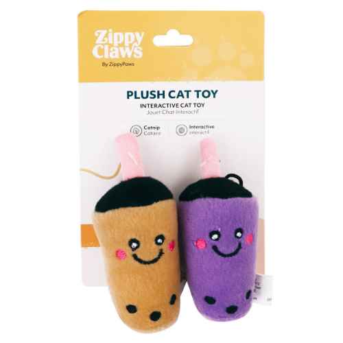 Picture of TOY CAT ZIPPYCLAWS NomNomz - Milk Tea and Taro