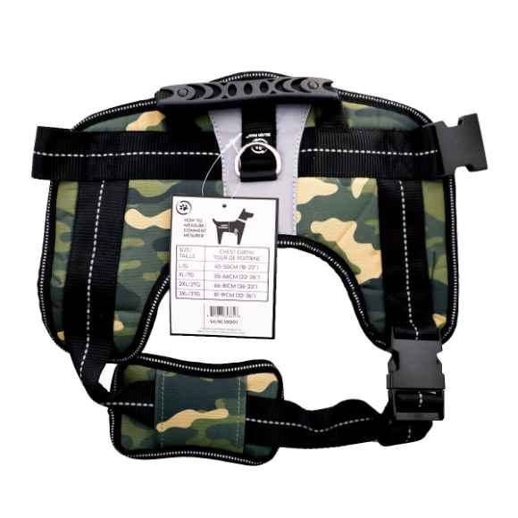 Picture of HARNESS CANINE SILVER PAW Heavy Duty Camo - X Large