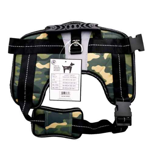 Picture of HARNESS CANINE SILVER PAW Heavy Duty Camo - XX Large