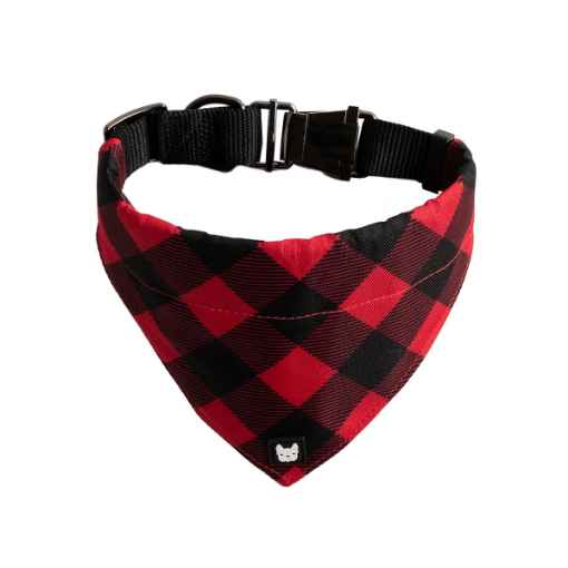 Picture of BANDANA CANINE POPLIN Red Plaid - X Small