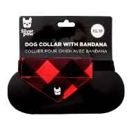 Picture of BANDANA CANINE POPLIN Red Plaid - X Small