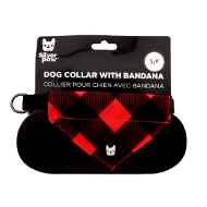 Picture of BANDANA CANINE POPLIN Red Plaid - Small