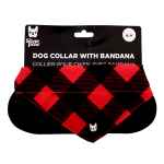 Picture of BANDANA CANINE POPLIN Red Plaid - Medium