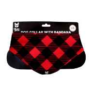 Picture of BANDANA CANINE POPLIN Red Plaid - Large