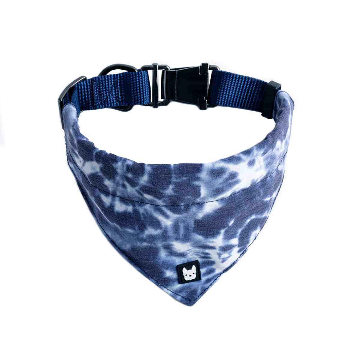 Picture of BANDANA CANINE POPLIN Blue Tie Dye - X Small