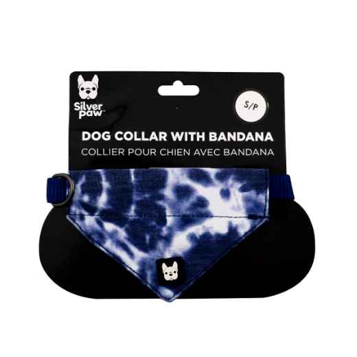 Picture of BANDANA CANINE POPLIN Blue Tie Dye - Small