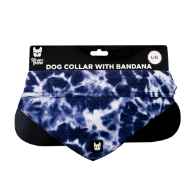 Picture of BANDANA CANINE POPLIN Blue Tie Dye - Large