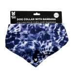 Picture of BANDANA CANINE POPLIN  Blue Tie Dye - X Large