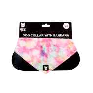 Picture of BANDANA CANINE POPLIN Pink Tie Dye - Medium