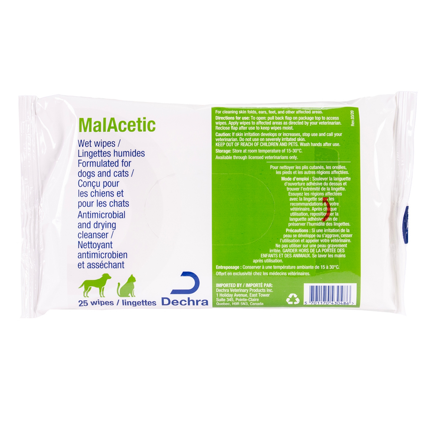 Picture of MALACETIC WET WIPES - 25s
