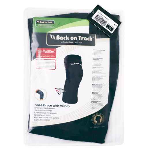 Picture of BACK ON TRACK HUMAN KNEE BRACE SELF FASTENING Black -  XXX Large