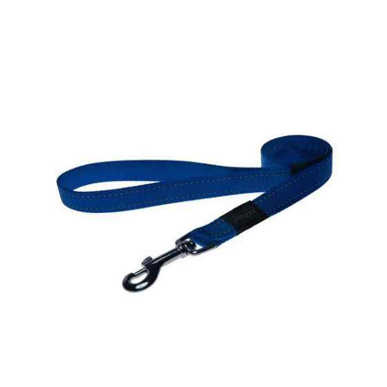 Picture of LEAD CANINE ROGZ UTILITY SNAKE Dark Blue - 5/8in x 6ft