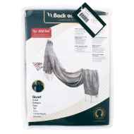 Picture of BACK ON TRACK HUMAN SCARF DARK GREY with BLACK TASSELS